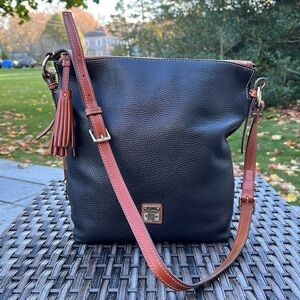 𝅺DOONEY & Bourke Pebbled Leather Shoulder Tote Bag